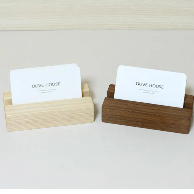 
Wooden Table Card Holder Wood Sign Block 