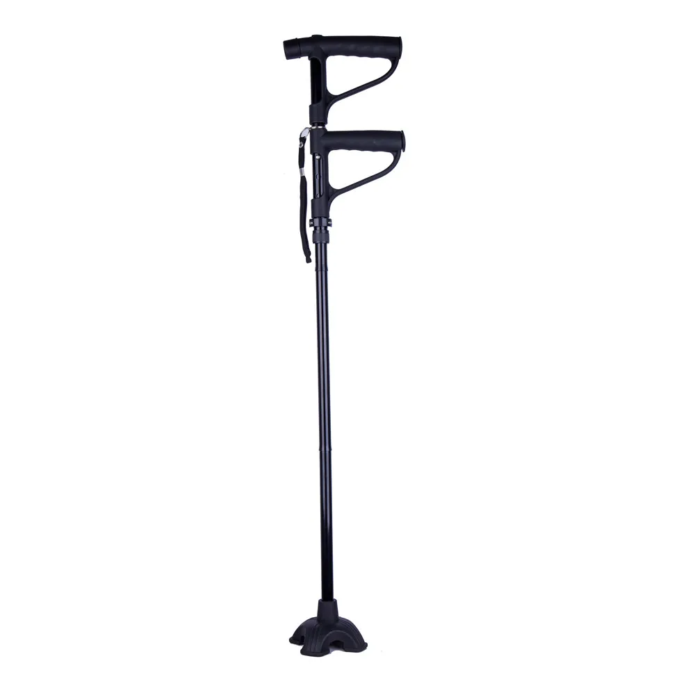 
2018 best sale cheap ningbo Adjustable Folding Campbell Posture Collapsible 360 Traction Tip Hand Walking Stick elbow crutches 