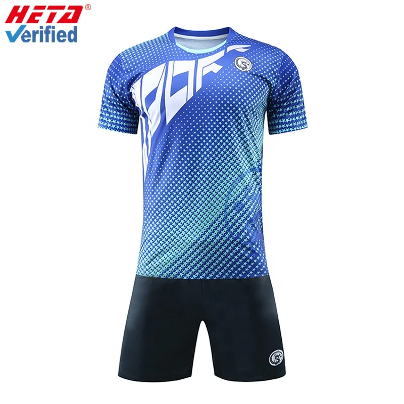 13 years manufacturer high quality quickly dry custom design sublimated sportswear soccer jersey set