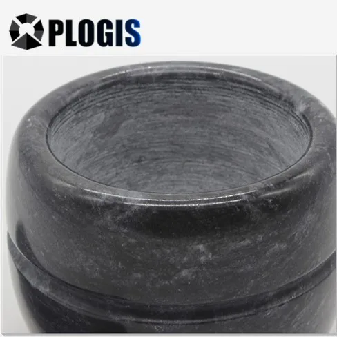 Stone marble & granite mortar and pestle set for grinding food