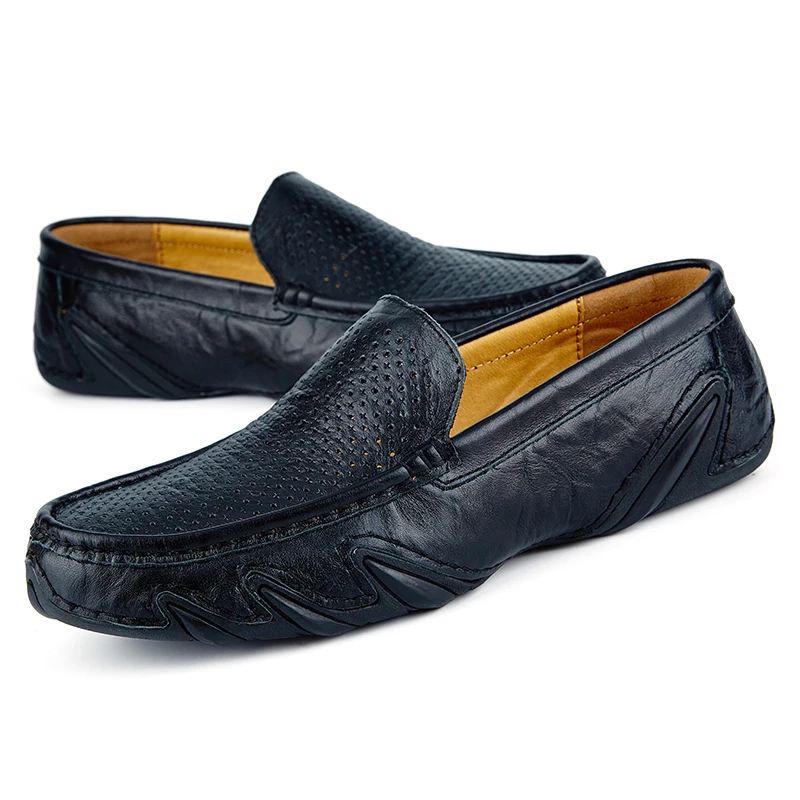 
New style casual shoes for men soft driving shoes rubber sole 