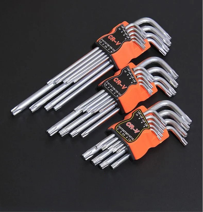 9pcsTorx Key L-Key Set  Hex Key Allen Ball End  Wrench Set