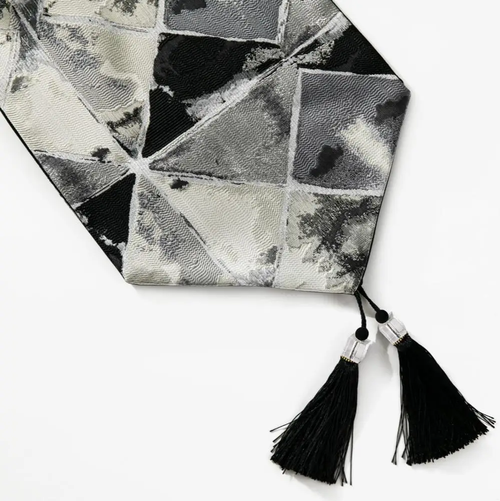 Модная Современная скатерть из цветного полиэстера, Жаккардовая скатерть с кисточками