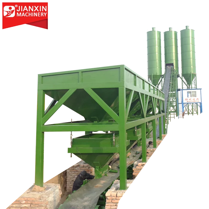 stationary HZS60 60m3/h Concrete Mixing Plant equipment manufacturer