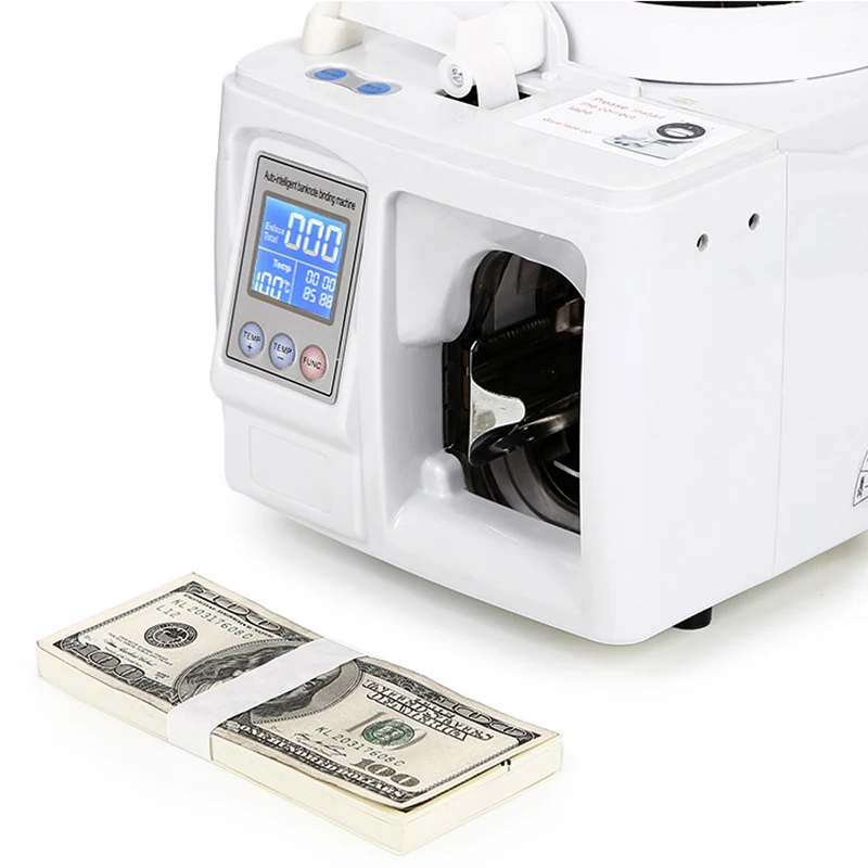 High Quality Automatic White Money Bundling Machine for Banker Use