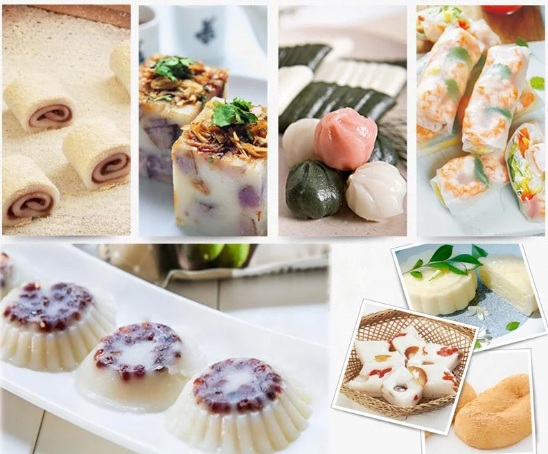 Steam processing pure rice powder, rice flour for health food