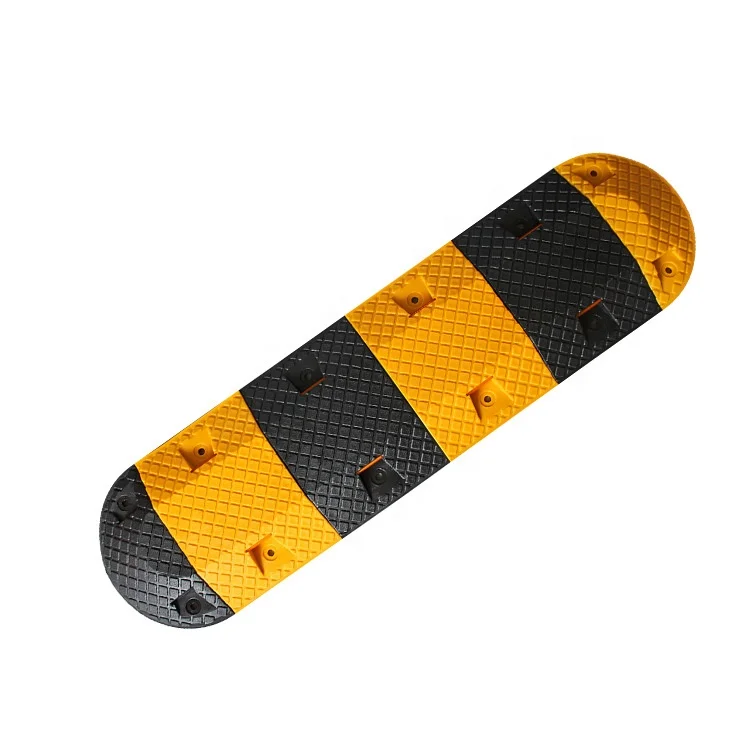 
TZJT-007 1000*320*40mm Factory Variety of hot sale rubber speed bump Plastic Speed Humps Traffic Calming 