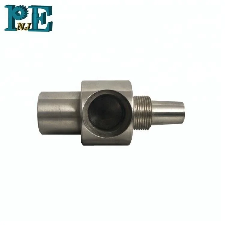 
OEM high precision cnc machining turned stainless steel barbed nozzle with mini hole 