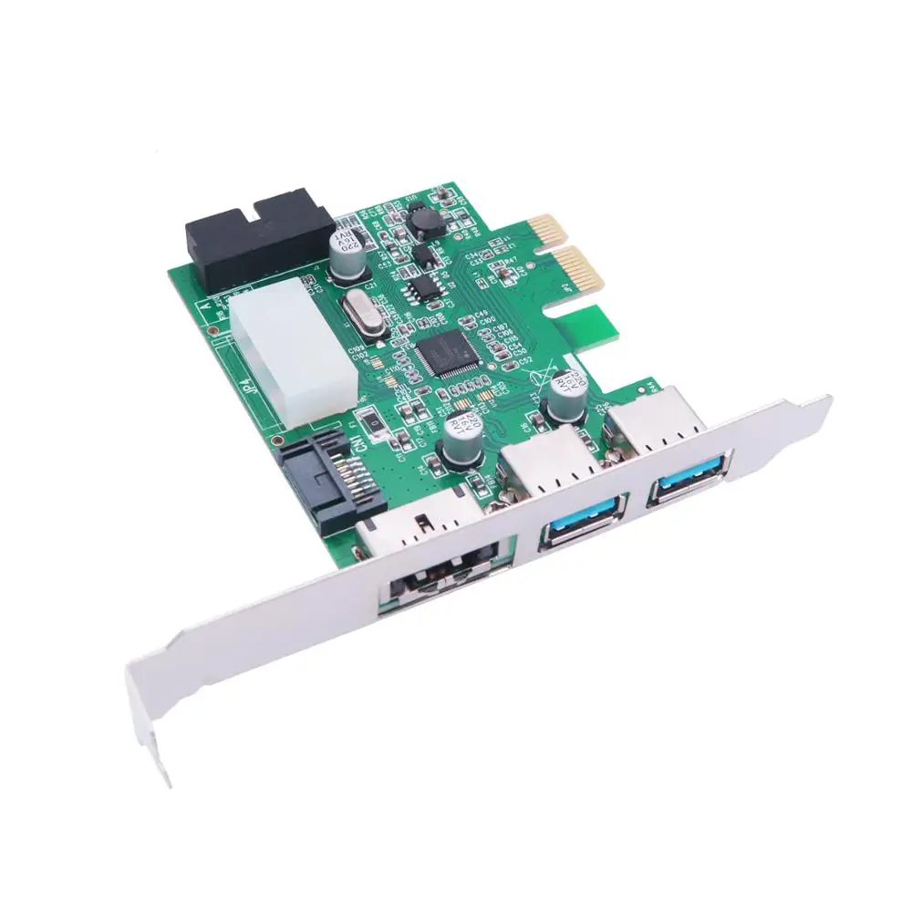Встроенная 19pin USB3.0 к PCI-E Power eSATA Плата расширения