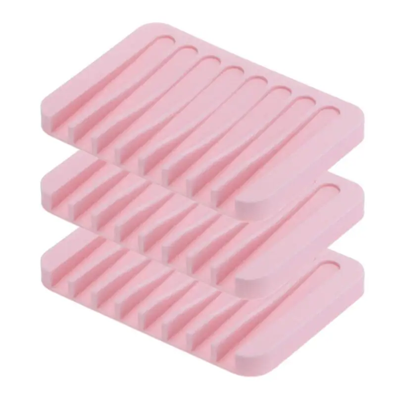 White Flexible Silicone Soap Dish for Bathroom/Kitchen/Counter Top