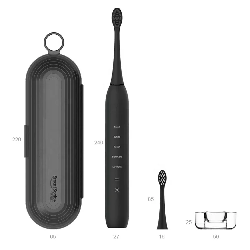 
5 Modes Sonic Rechargeable OEM Automatic Ultrasonic Electric Toothbrush 