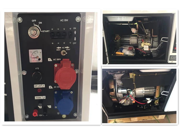 7kva top land portable super silent diesel generator with best price