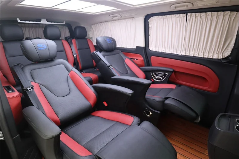Hot selling SUV luxury Single electric car chairs customized seats for MPV with massage fan