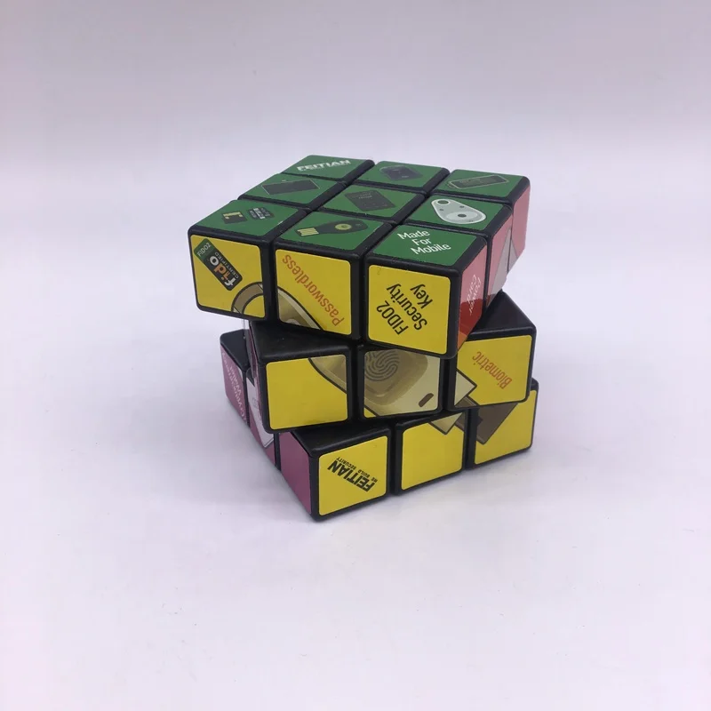 C0004A Custom Square Baby Ruby Plastic Magic Speed Cube Puzzle Toy