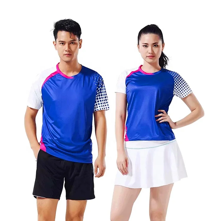 
Free Design Sports Jersey Custom Sublimation Logo Printing Badminton Shirts For Man And Women 