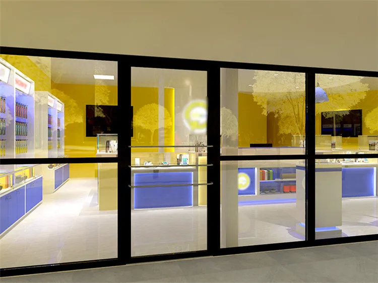 toko ponsel sederhana desain interior furniture aksesoris ponsel