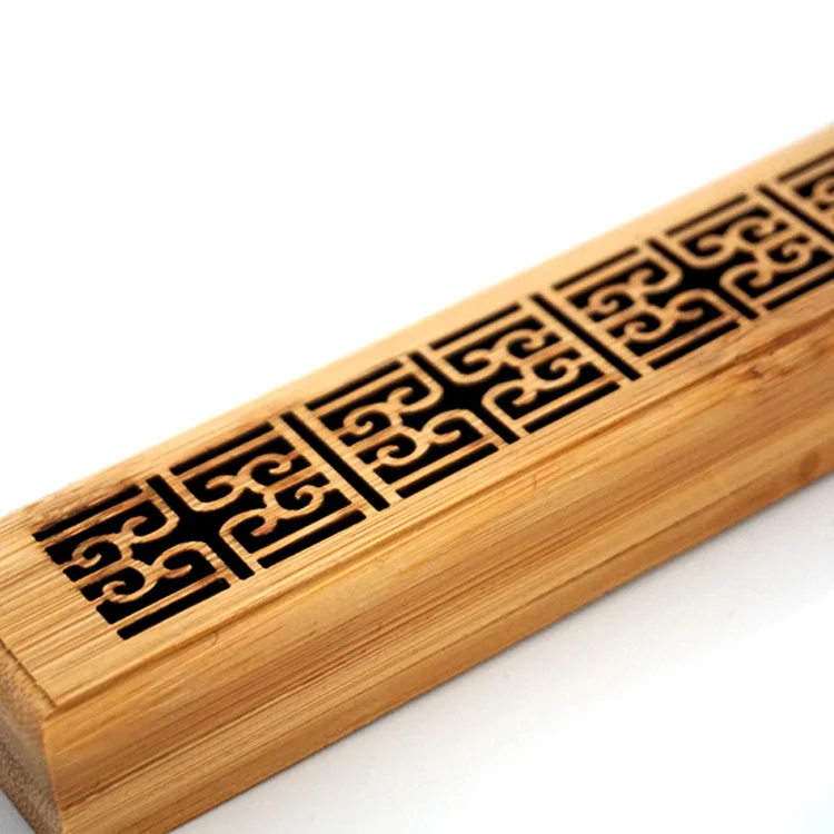 Custom mini natural bamboo incense burner incense holder