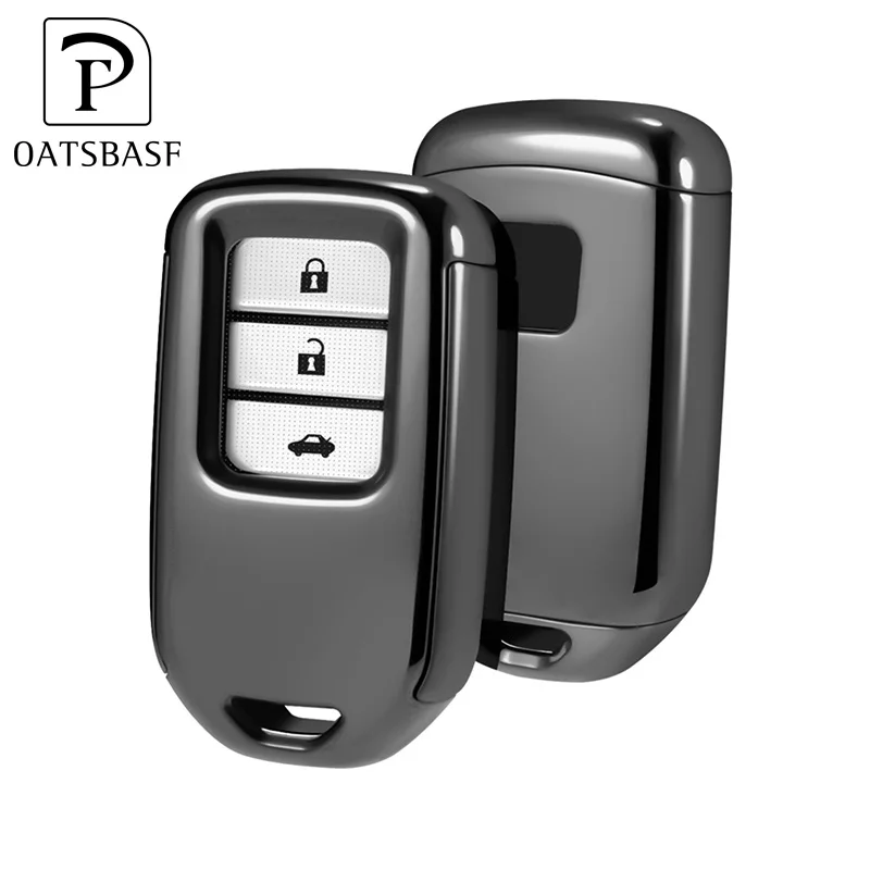  2019 лучшие продажи гальваническим мягкой ТПУ ключа автомобиля крышка дистанционного защиты чехол для Honda