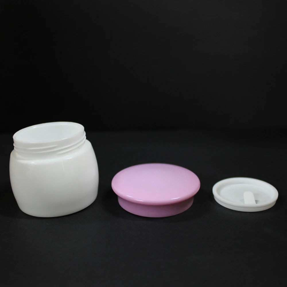 Frosted Child Proof Cream Jars Plastic Bottle with Resistant Cap Eye Cream Bottle Cosmetics Packaging Cream Bottle BD Screw Cap