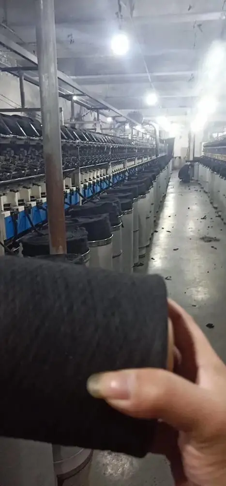 Recycled cotton  yarn open end   dyed   use for golves