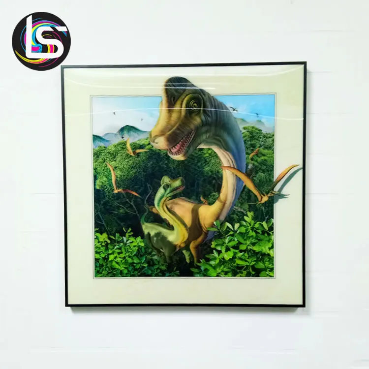 Оптовая продажа китайской Заводская печать Обнаженная девушка и животных красивые пейзажи 3d изображение