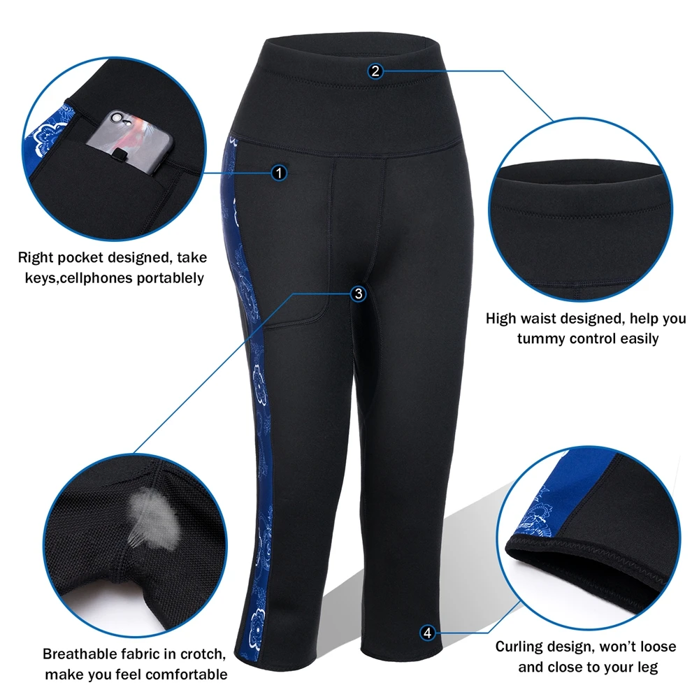 Neoprene Wetsuit  Pants Diving Suit Snorkeling Surfing Swimming  Leggings for Women
