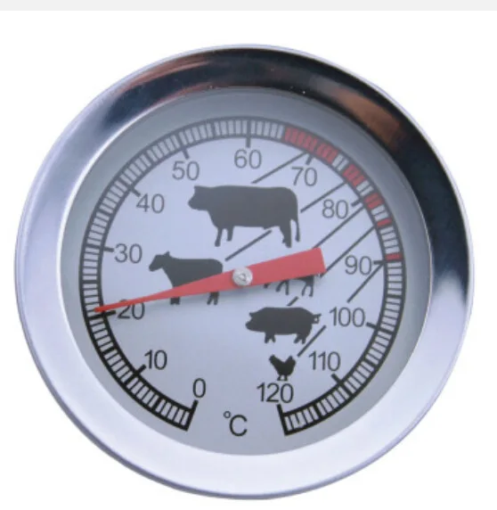 
Steak medium rare meat thermometer dial bbq fork thermometer analog 