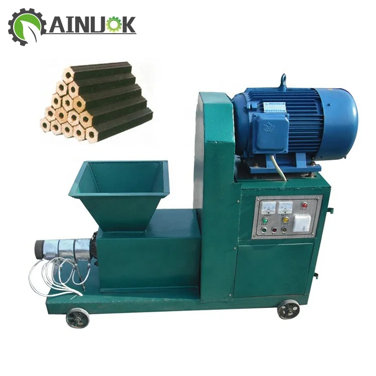 Rice husk sawdust briquette charcoal making machine
