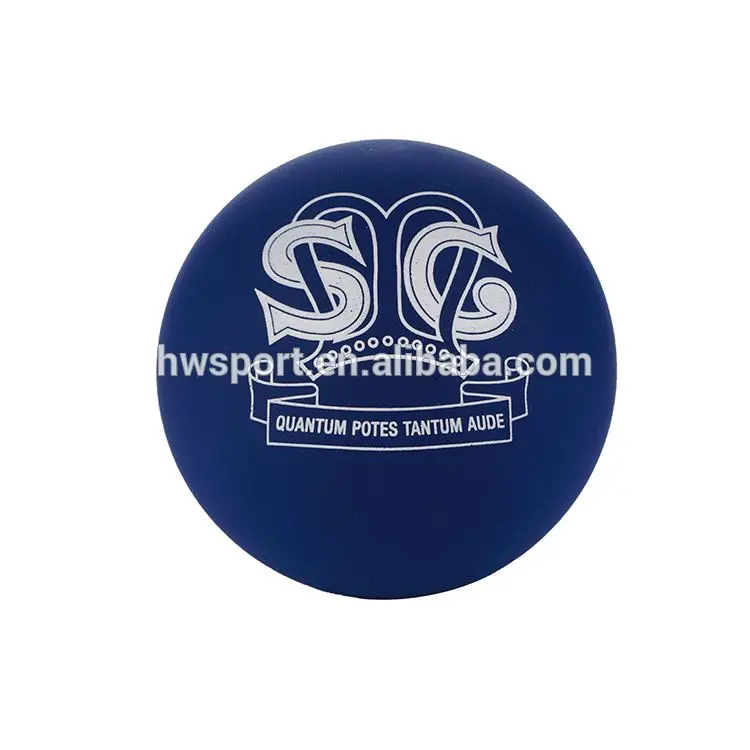 Hot Sale Colorful Customized Logo Printed High Bounce Hollow Rubber Ball Toy  Customized Squash Ball