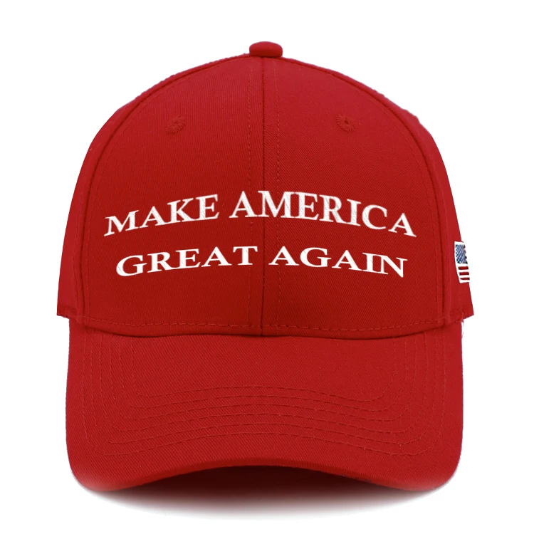 
Sport Soccer Fan Hat Embroidery Logo Brand Custom Cap Make America Great Again Donald Trump Cap 