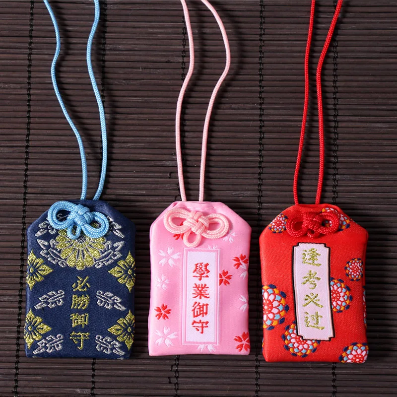 Japanese amulet Blessing bag for study  health connection love wealth fortune guard personality decoration Custom Omamori