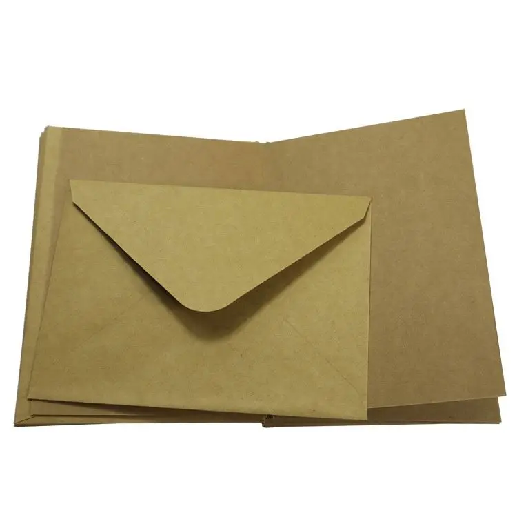 Необычные крафт подарочная карта фото 9x12 Белый печатный мини-конверт