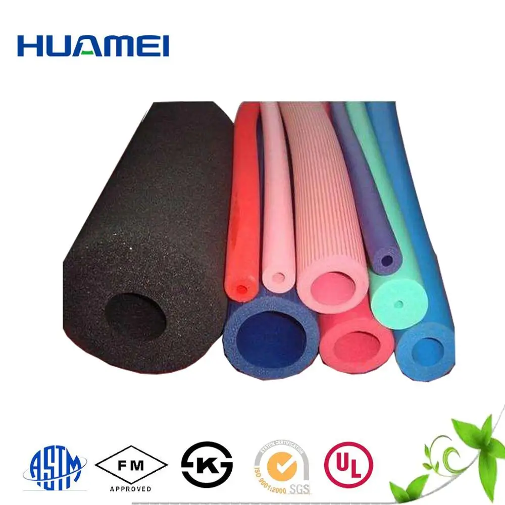 
Nbr Insulation Closed Cell Rubber Foam Pipe With Blue Color 