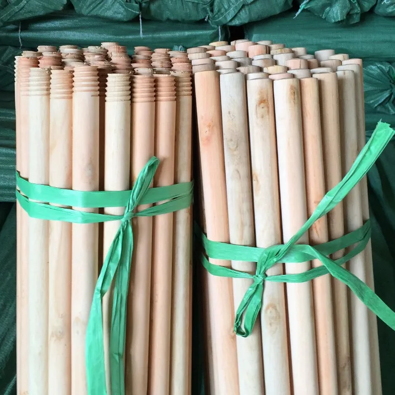 Wholesale price eucalyptus wood handle cleaning tools floor with natural wooden mop stick india