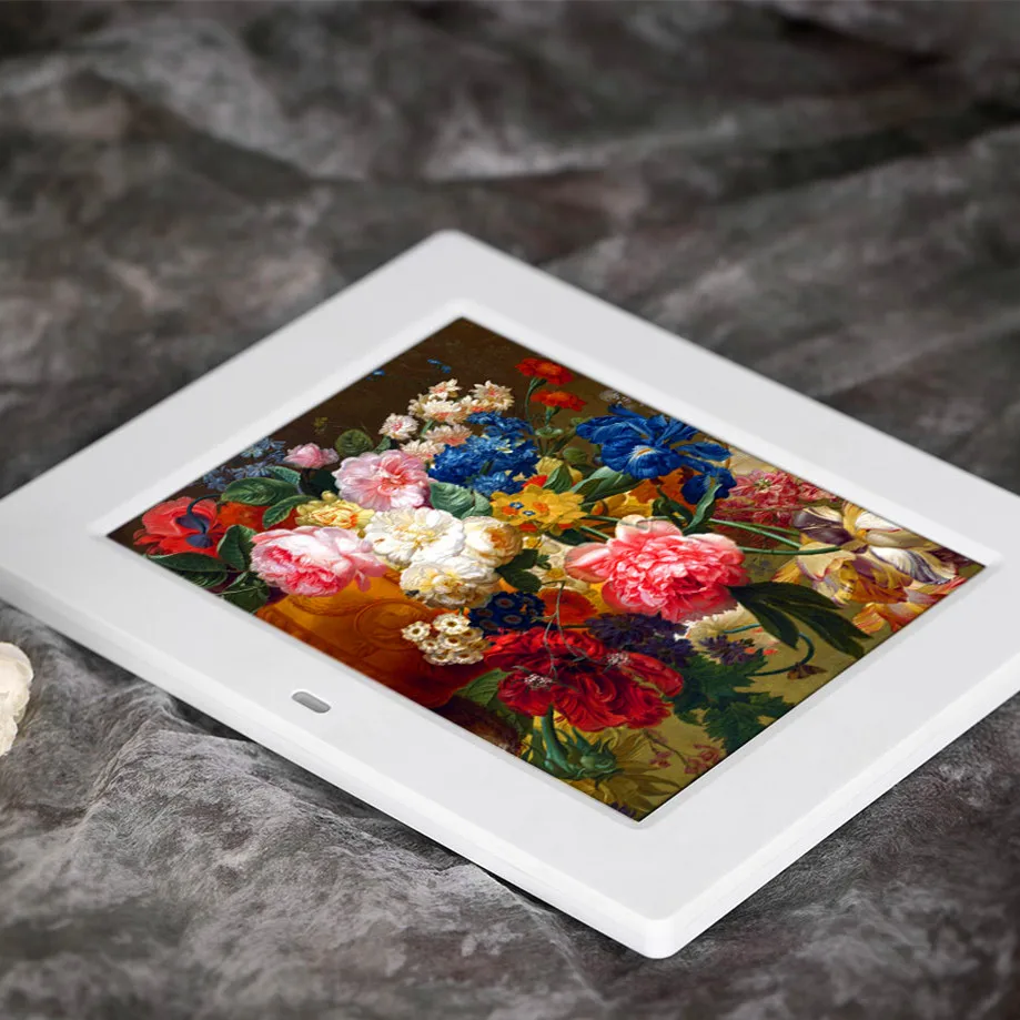 
OEM 8 inch download free mp3 mp4 digital photo frame with high resolution lcd player for gift 