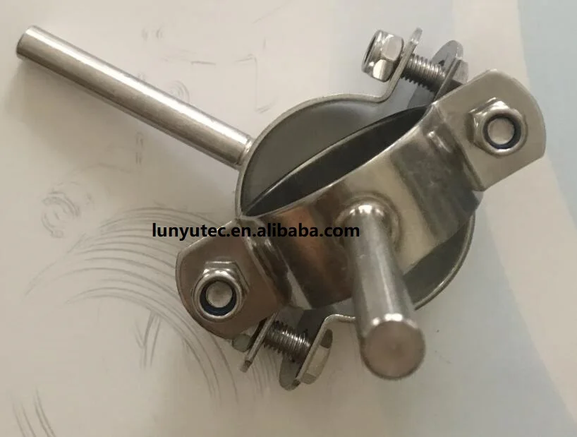 
Stainless Steel Round Pipe Hanger With Round Rod 
