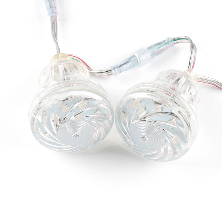 60mm DC24V 6018 Cabochon Led Fairground Decoration Rgb Pixel Led Lights