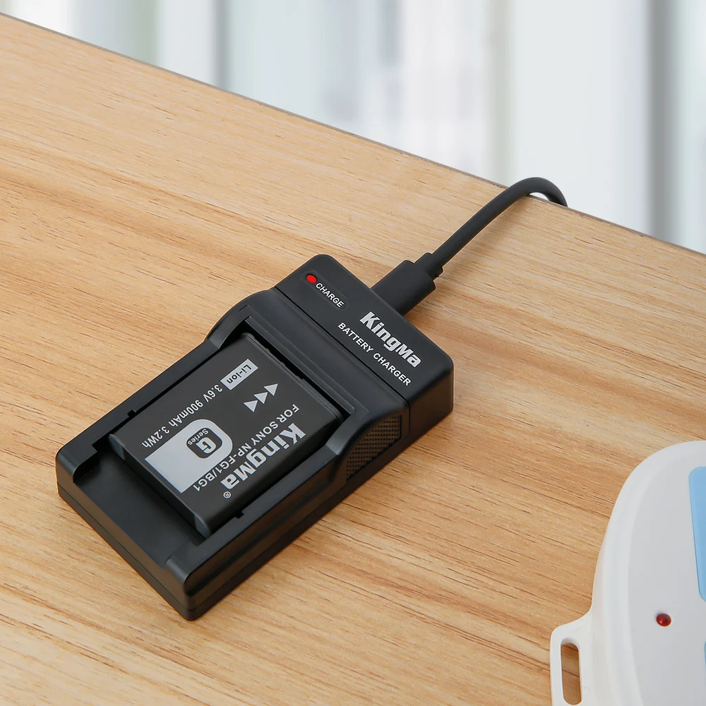 Kingma New Arrival Rechargeable Lithium Battery NP-BG1 With Portable Micro USB Charger For Sony H7 HX5C HX7 Camera