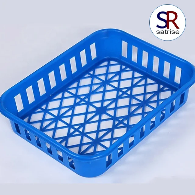 
Square hard plastic trays serving mushroom bottles 