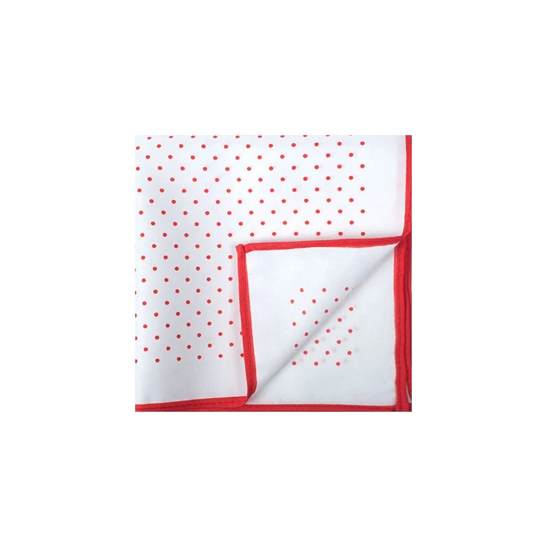 
Wholesale High Quality Mens Polyester Square Polka Dot Handkerchief 
