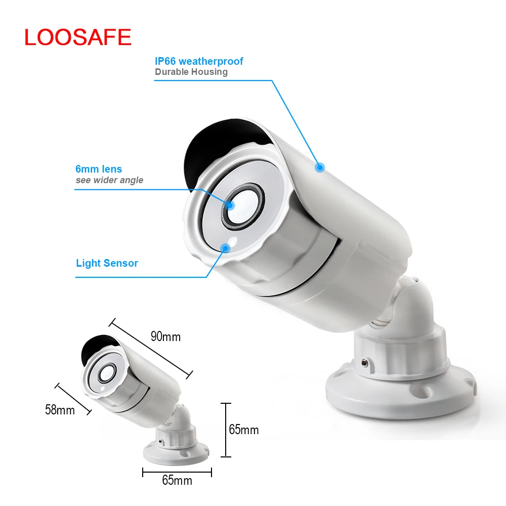Пуля камеры AHD CCTV Открытый датчик движения с Smart Alarm обнаружения движения камеры видеонаблюдения