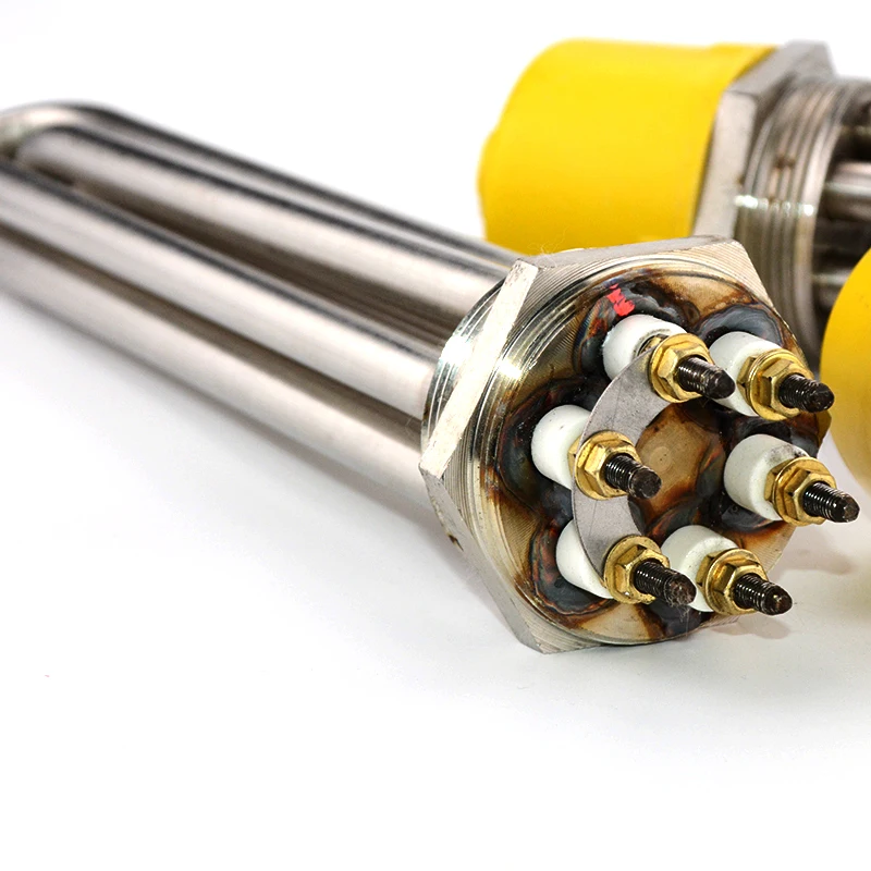 
Hexagonal copper head engineering high power electric heating tube 58 thread heating tube 