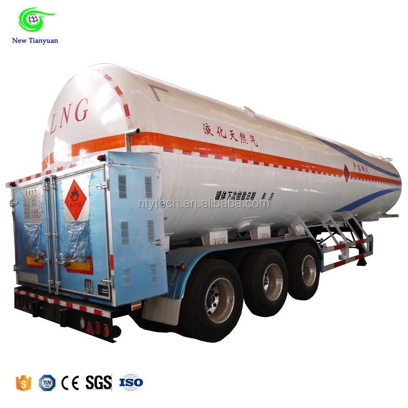 
52.6M3 Volume Skid-mounted LNG Liquid Tank Semi Trailer 