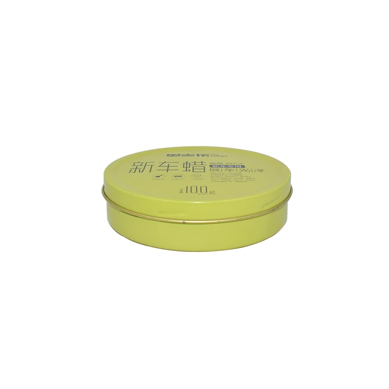 
Custom Printing Green Wax Candle Metal Iron Round Tin Box With Screw Lid 