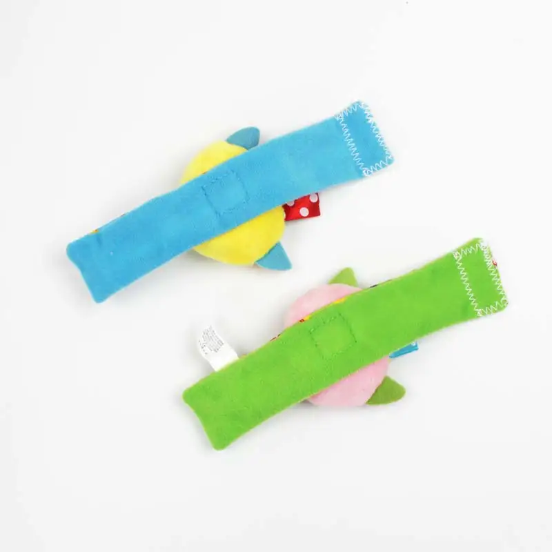 4PCS owl animal baby wrist rattles and socks stimulation plush soft toy K046E