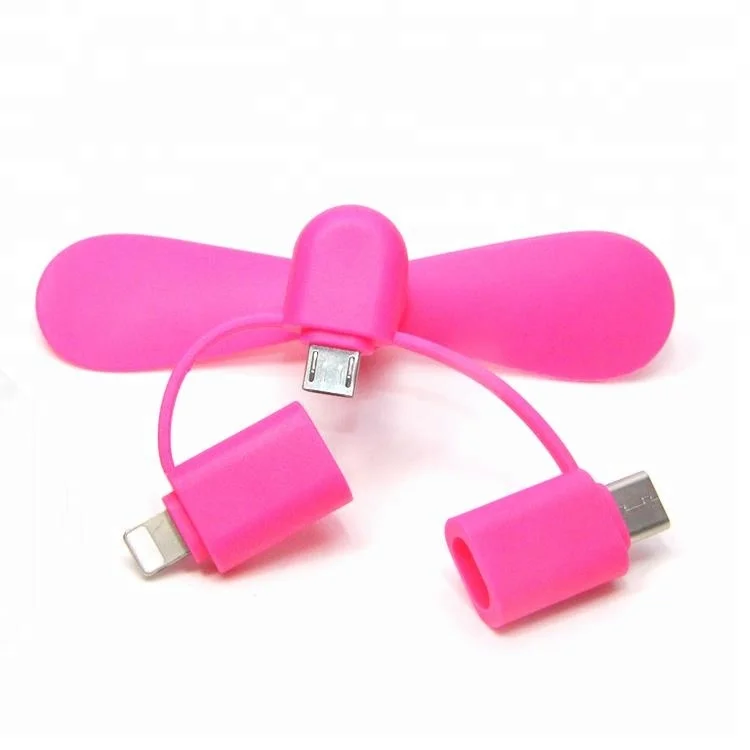 USB Портативный Handy перезаряжаемые ручной мобильный 3 в 1 телефон мини вентилятор для iphone
