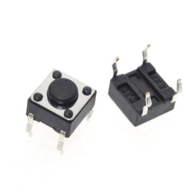 Hot selling 6*6MM 4PIN G89 Tactile Tact Push Button Micro Switch Direct Plug-in Self-reset DIP Top Copper