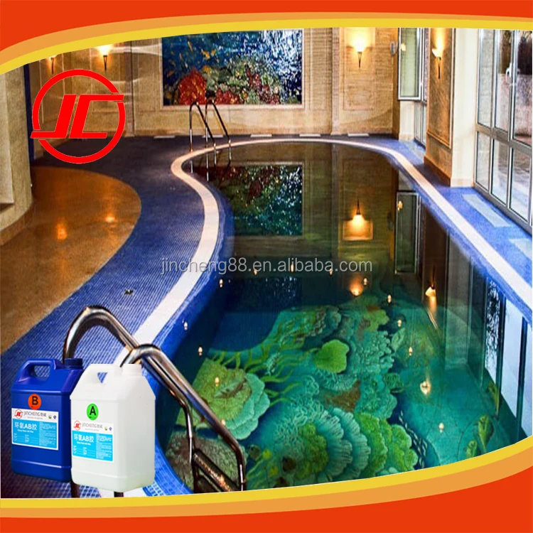 
Crystal Clear Dome Epoxy Resin and Hardner for 3D Flooring, Bathroom Floor ,Home Floor 