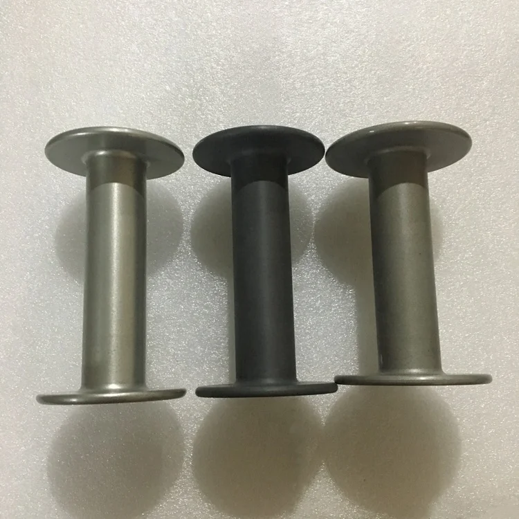 Aluminium 2cm inner diameter Bobbin for  yarn covering machine parts