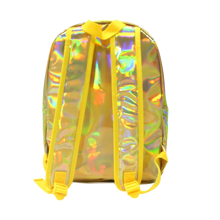Shiny Fashion Cute Backpack New Holographic Waterproof Laser PU Leather School Bag